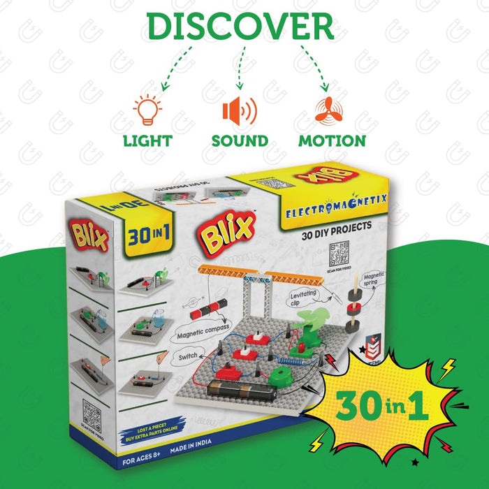 Blix 30 In 1 Electromagnetix Robotics For Kids
