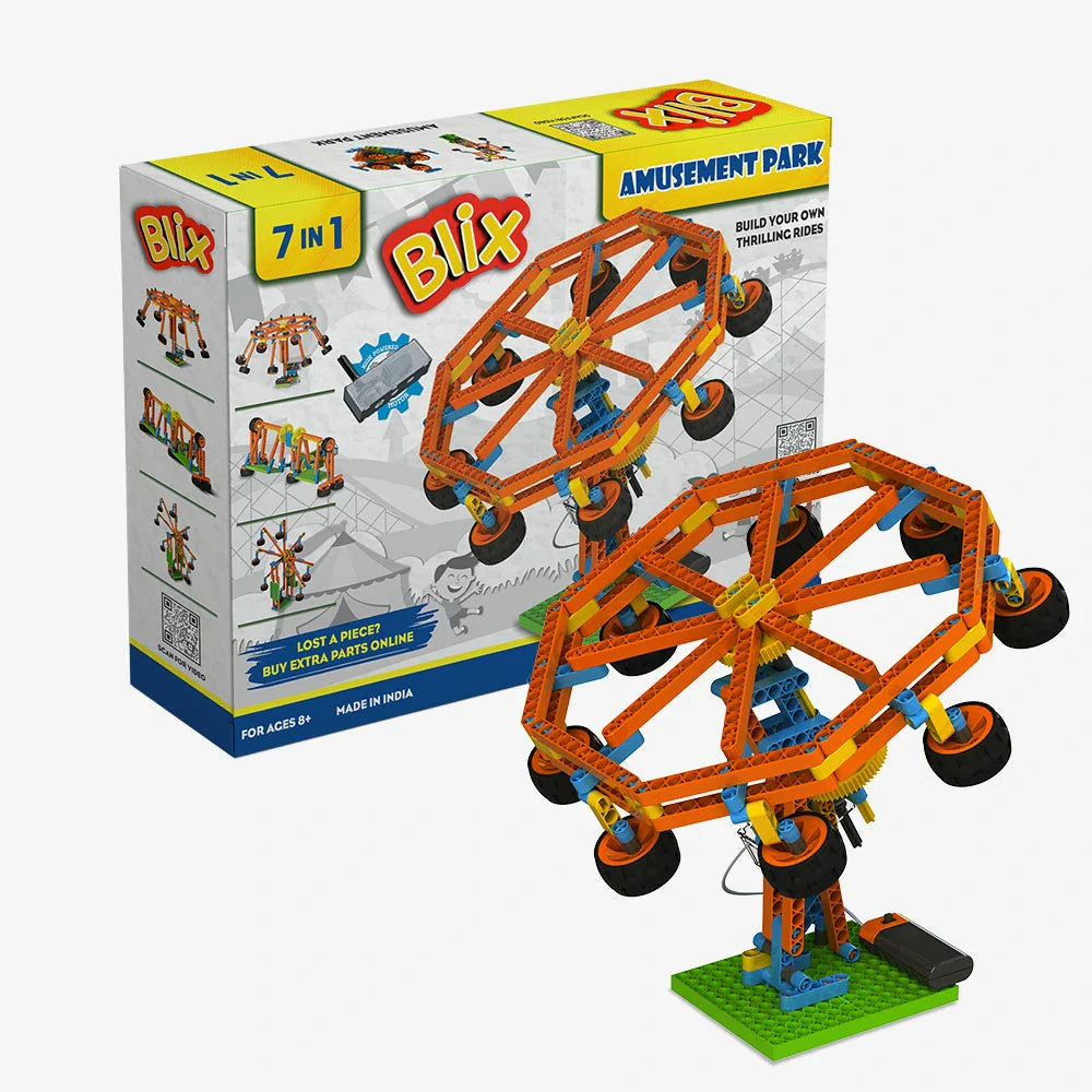 Blix 7 In 1 Amusement Park (340+ Pieces) | Buy Online at Toycra