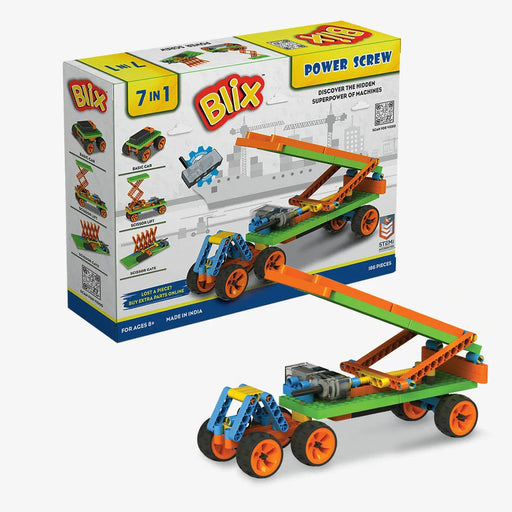 Blix 7 In 1 Power Screw (186 Pieces)-STEM toys-Blix-Toycra
