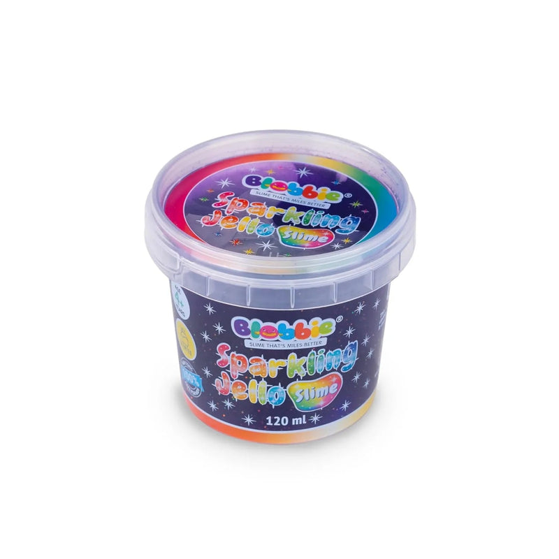 Blobbie Sparkling Jello Slime 120 ML - Pack of 6 - Multi Color