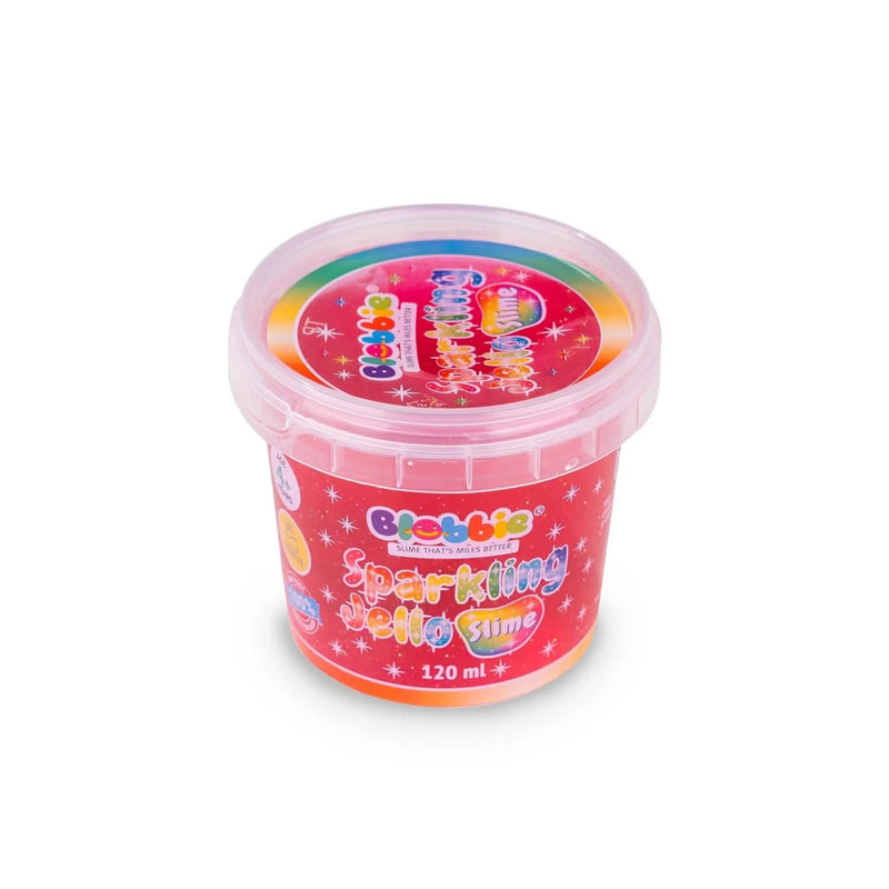 Blobbie Sparkling Jello Slime 120 ML - Pack of 6 - Multi Color