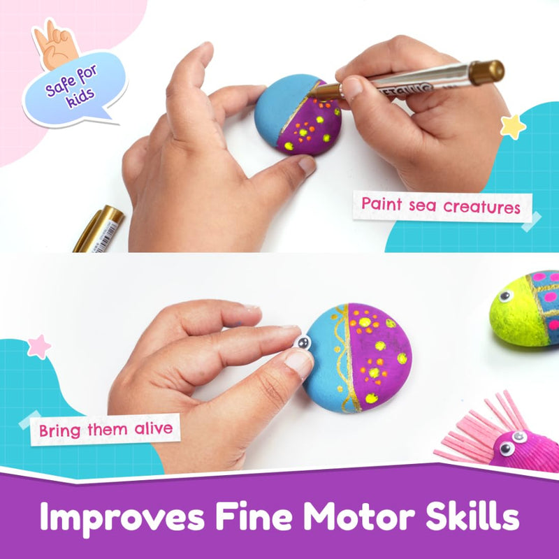 Bloomingo Rock & Shell Painting Kit - Magical Underwater