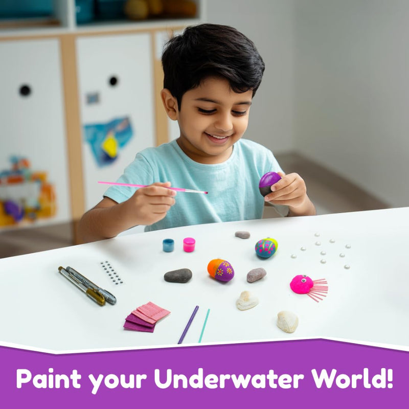 Bloomingo Rock & Shell Painting Kit - Magical Underwater