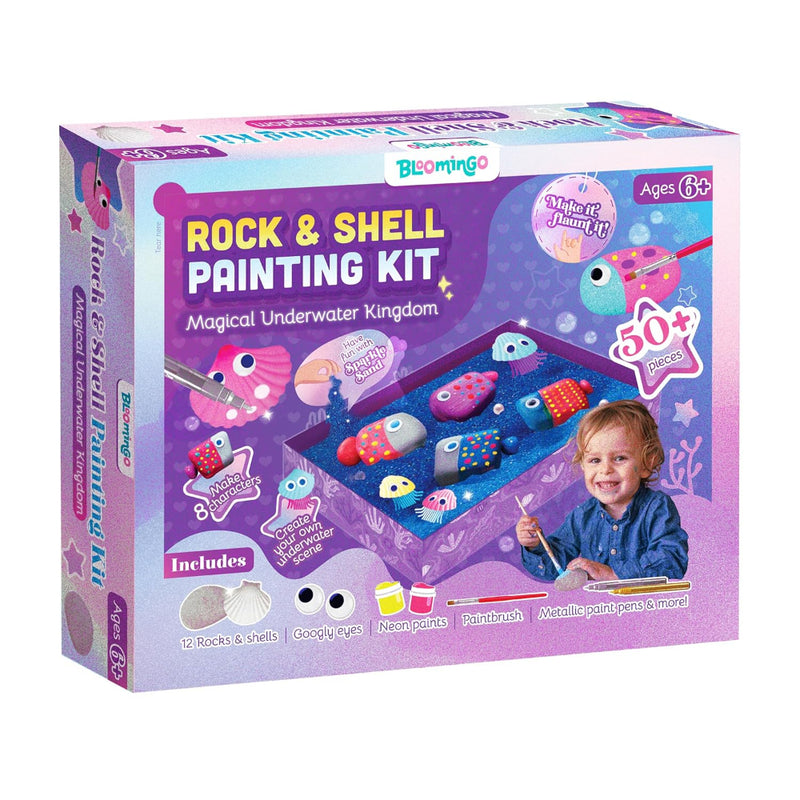 Bloomingo Rock & Shell Painting Kit - Magical Underwater