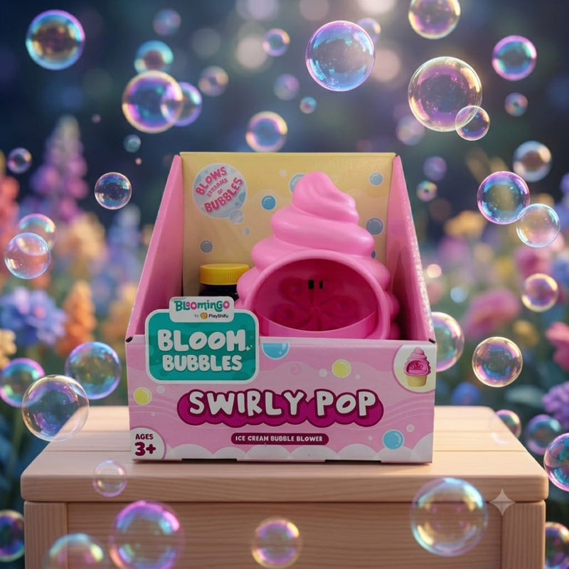 Bloomingo Swirly Pop Ice Cream Bubble Blower