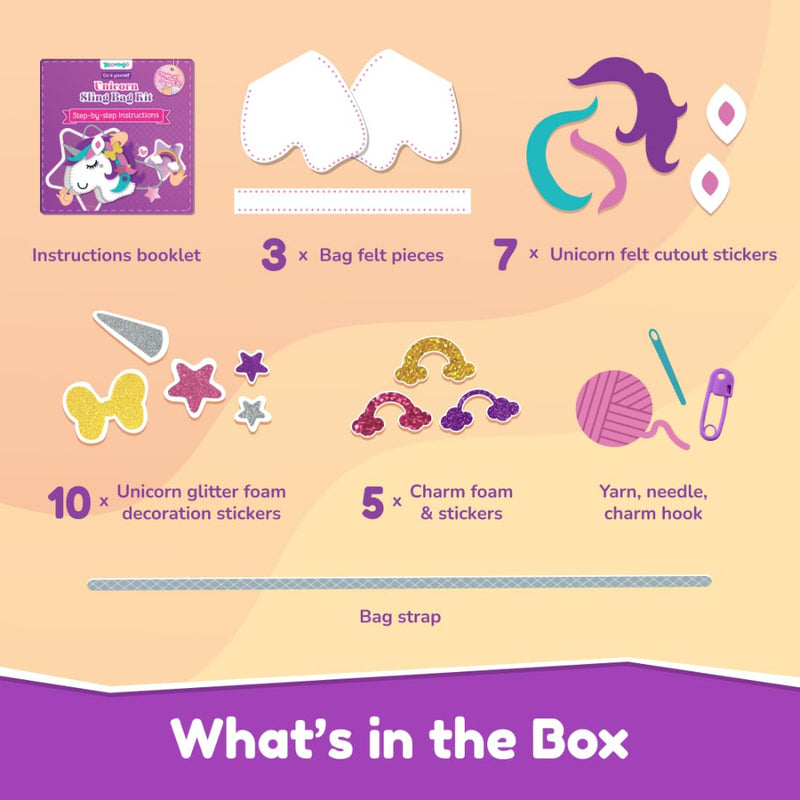 Bloomingo Unicorn Sling Bag DIY Craft Kits