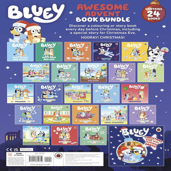 Bluey Awesome Advent Book Calender-Story Books-Prh-Toycra