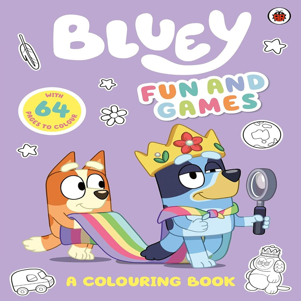 Bluey Fun And Games Colouring Book — Toycra