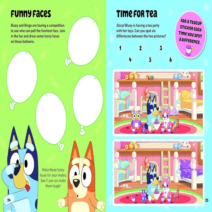 Bluey Meet Bluey! Sticker Activity Book-Sticker Book-Prh-Toycra