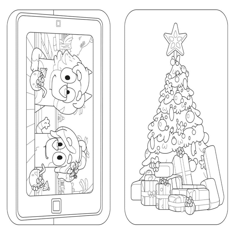 Bluey Merry Christmas Colouring Book