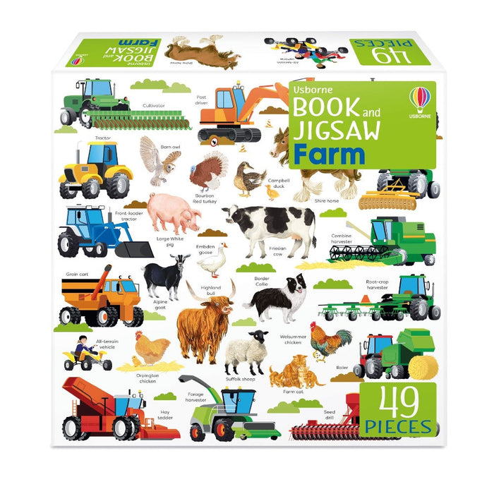 Book And Jigsaw Puzzles (49 Pieces)-Activity Books-Usb-Toycra