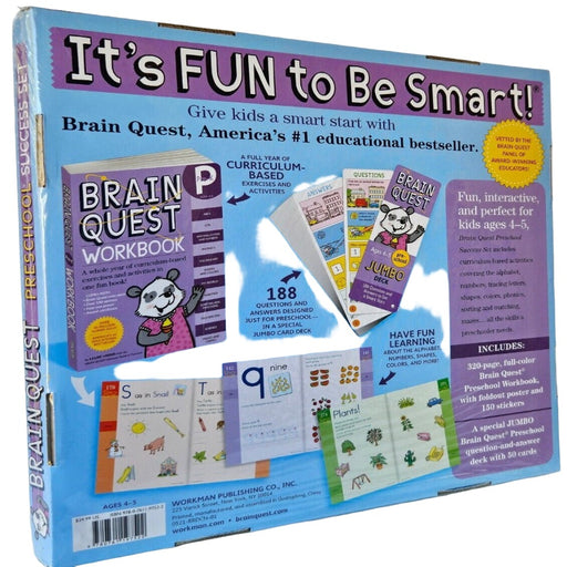 Brain Quest Preschool Success Set-Activity Books-RBC-Toycra