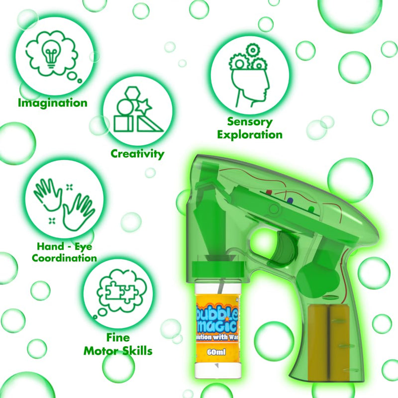 Bubble Magic Light Up Electronic Bubble Blaster
