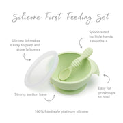 Bumkins Silicone First Feeding Set