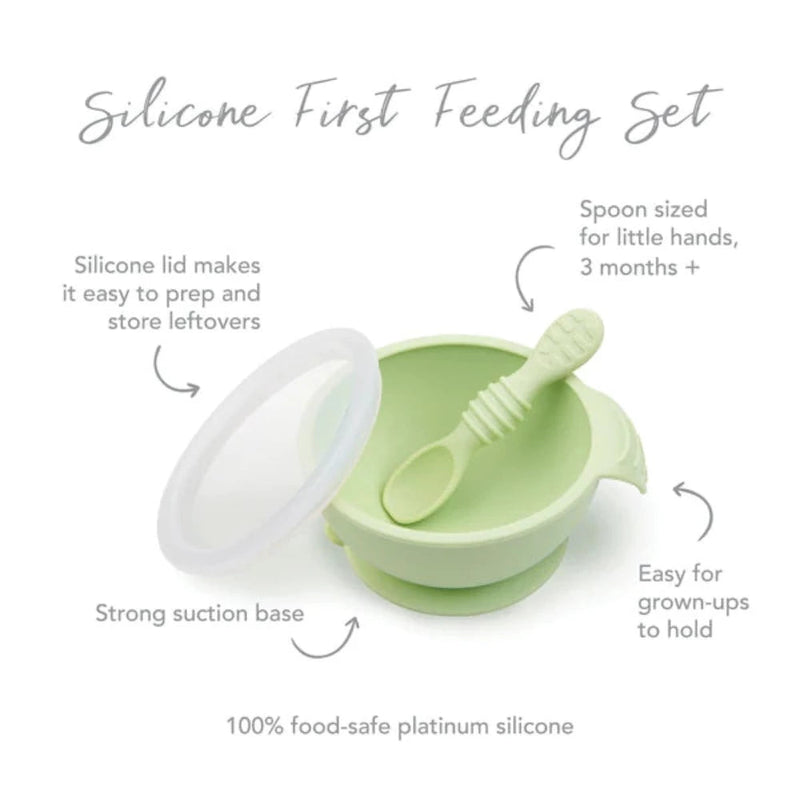 Bumkins Silicone First Feeding Set