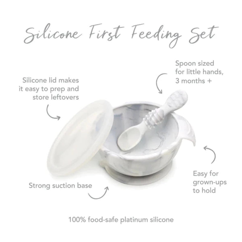 Bumkins Silicone First Feeding Set