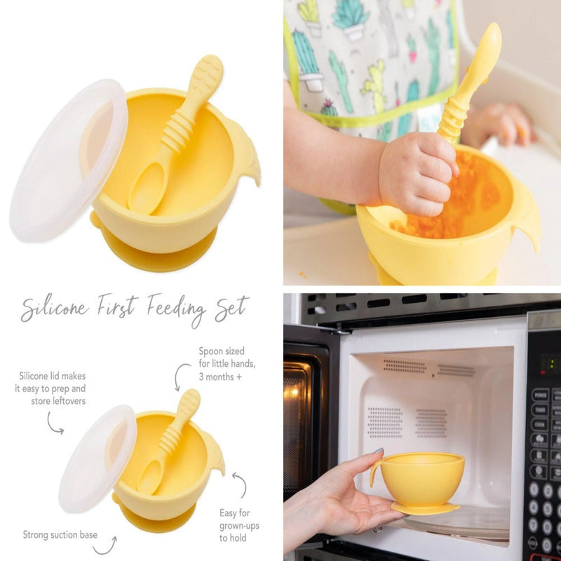 Bumkins Silicone First Feeding Set