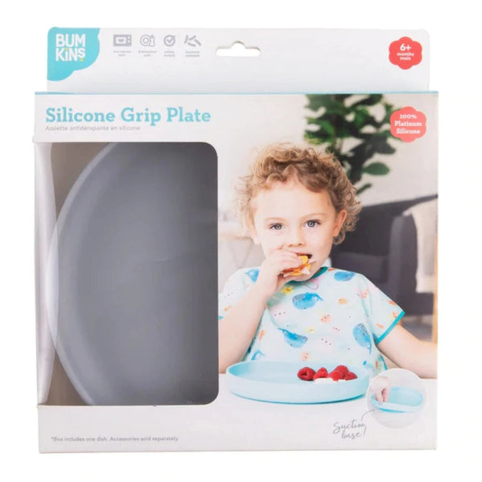 Bumkins Silicone Grip Plate-Mealtime Essentials-Bumkins-Toycra