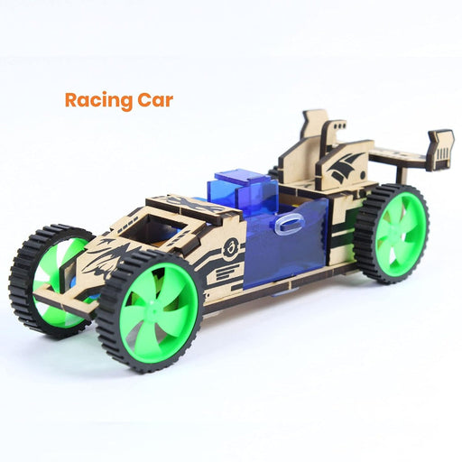 Butterfly EduFields 4 In 1 Wooden Mechanical Model Cars Kits-STEM toys-ButterflyEduFields-Toycra