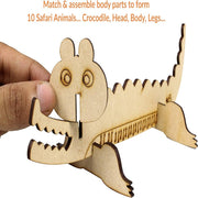 Butterfly EduFields DIY 3D Wooden Animal Puzzles