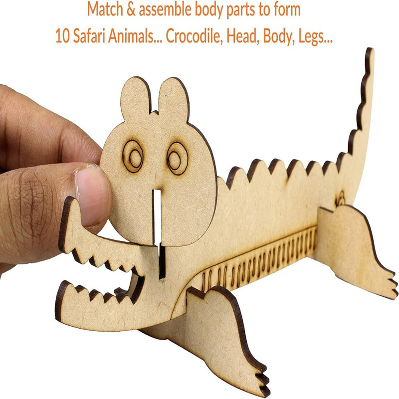 Butterfly EduFields DIY 3D Wooden Animal Puzzles
