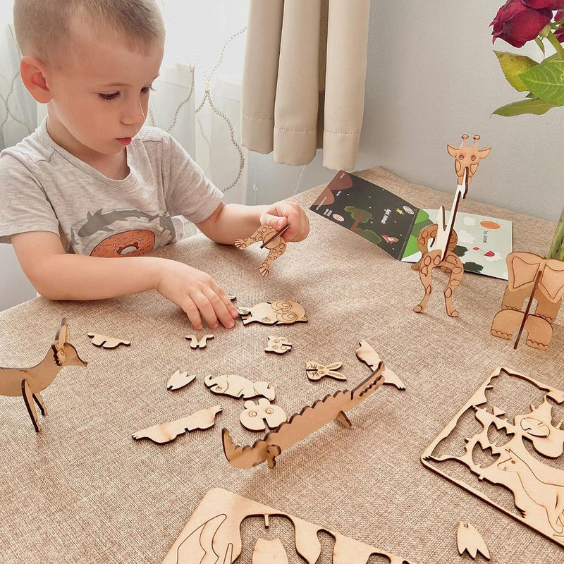 Butterfly EduFields DIY 3D Wooden Animal Puzzles