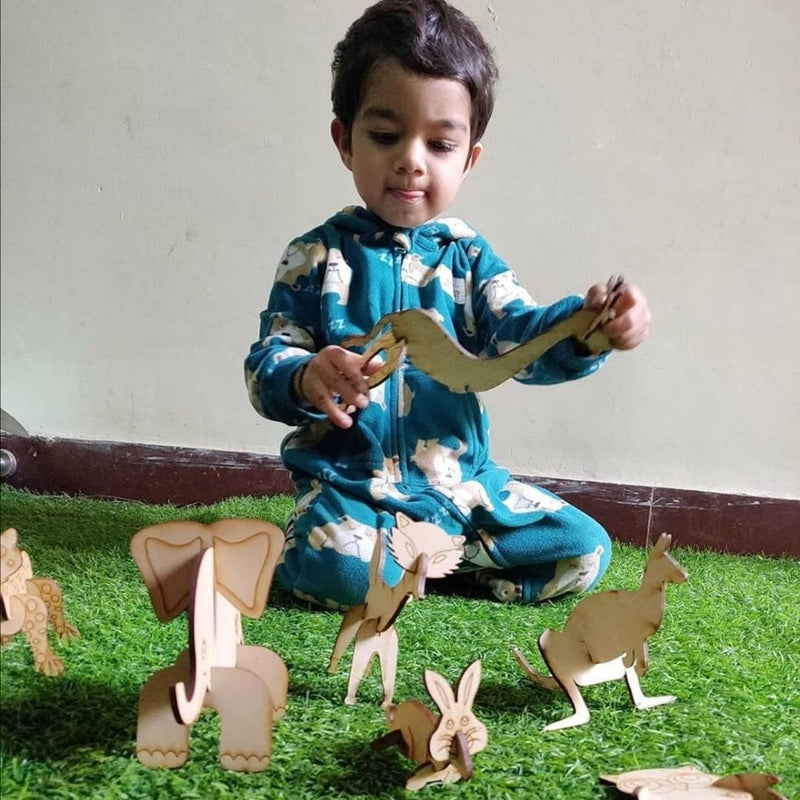 Butterfly EduFields DIY 3D Wooden Animal Puzzles
