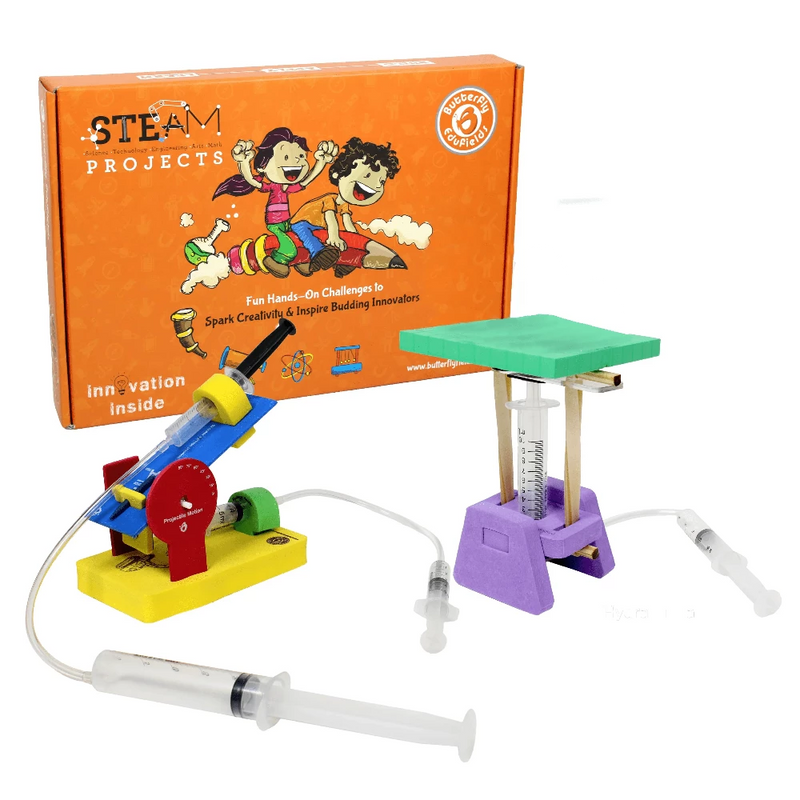 Butterfly EduFields DIY Projectile Launcher & Hydraulic Jack