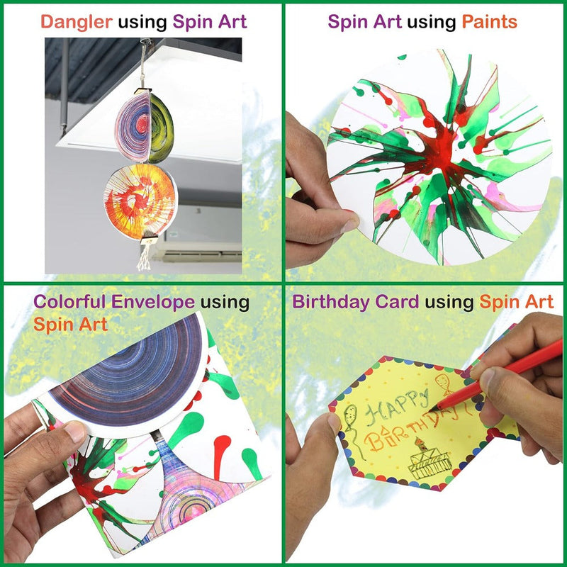Butterfly Edufields 3 in 1 DIY Spin Art & Drawing Robot