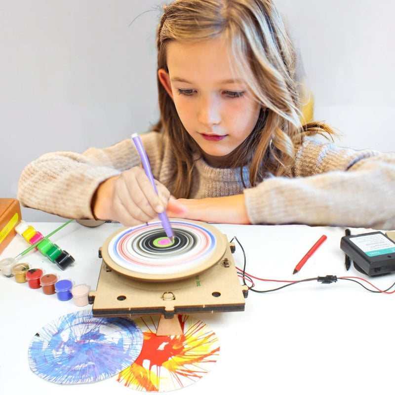 Butterfly Edufields 3 in 1 DIY Spin Art & Drawing Robot