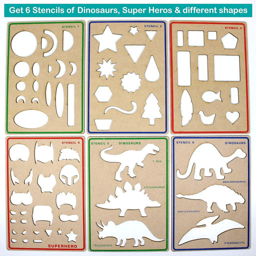 Butterfly Edufields 6in1 DIY Art Craft Dinosaur Activity kit-Arts & Crafts-ButterflyEduFields-Toycra