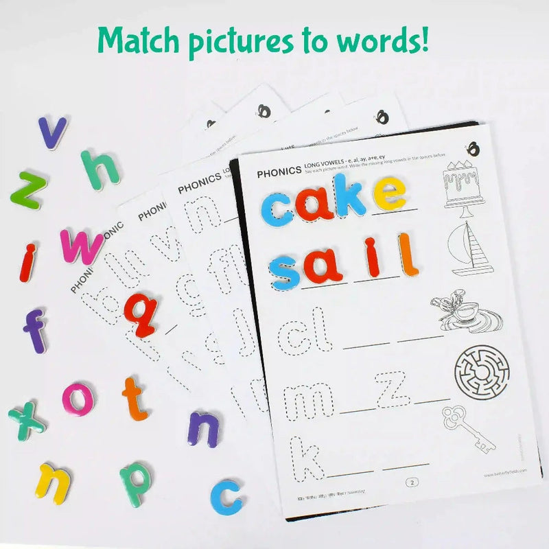 ButterflyEduFields 4 IN 1 Mega Bundle pack | Magnetic Alphabets Numbers Shapes