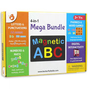 ButterflyEduFields 4 IN 1 Mega Bundle pack | Magnetic Alphabets Numbers Shapes