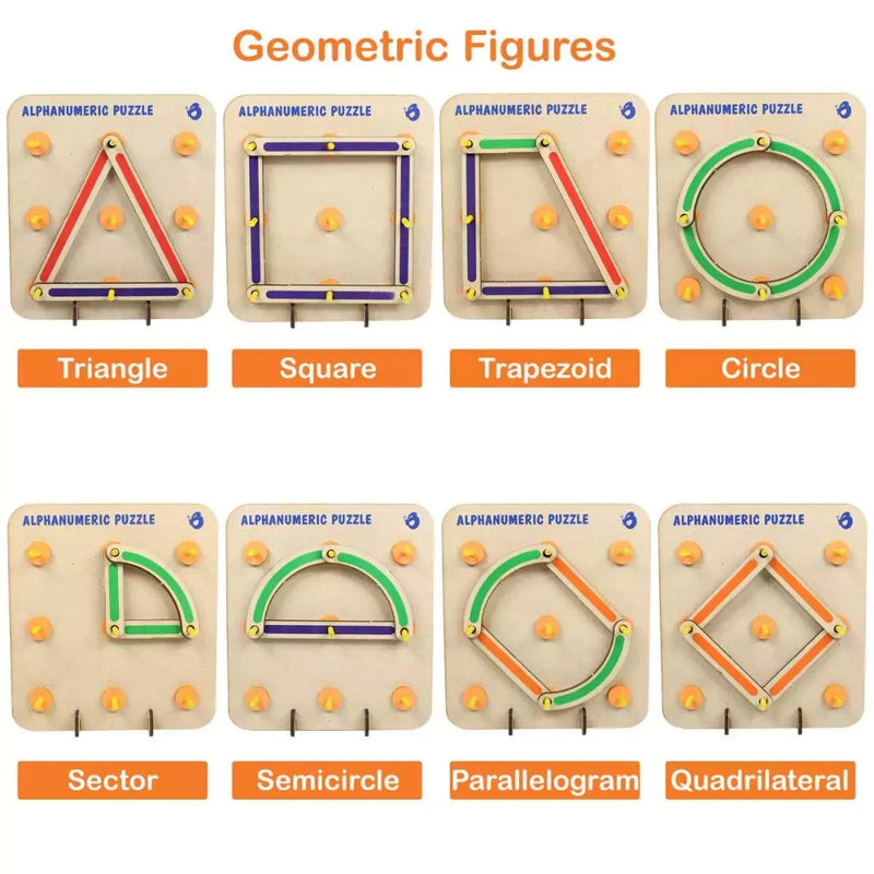 ButterflyEduFields Wooden Alphabets Numbers Construction Puzzle