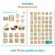 ButterflyEduFields Wooden Alphabets Numbers Construction Puzzle
