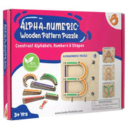 ButterflyEduFields Wooden Alphabets Numbers Construction Puzzle