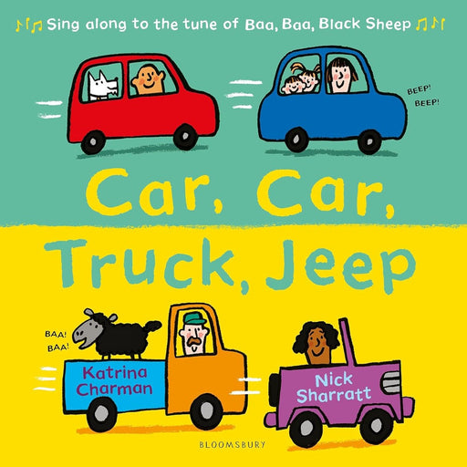 Car, Car, Truck, Jeep-Picture Book-Bl-Toycra