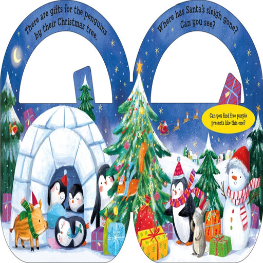 Carry-Along Tab Book: Santa's Sleigh-Board Book-Pan-Toycra