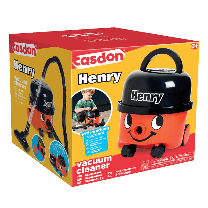 Casdon Henry Vacuum Cleaner (Red)-Pretend Play-Casdon-Toycra
