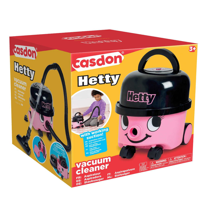 Casdon Hetty Vacuum Cleaner (Pink)-Pretend Play-Casdon-Toycra
