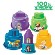 Castle Kingdom 🏰 – 3-in 1 Stack, Build & Sort Toy Set (16 Pcs)