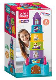 Castle Kingdom 🏰 – 3-in 1 Stack, Build & Sort Toy Set (16 Pcs)