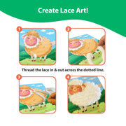 Chalk And Chuckles Lace Art - Funny Animals