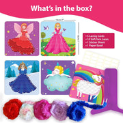 Chalk And Chuckles Lace Art Princess and Unicorns