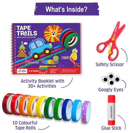 Chalk And Chuckles Tape Trails- Craft Activity Book