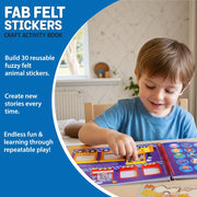 Chalk & Chuckles Fab Felt Sticker Craft Activity Book