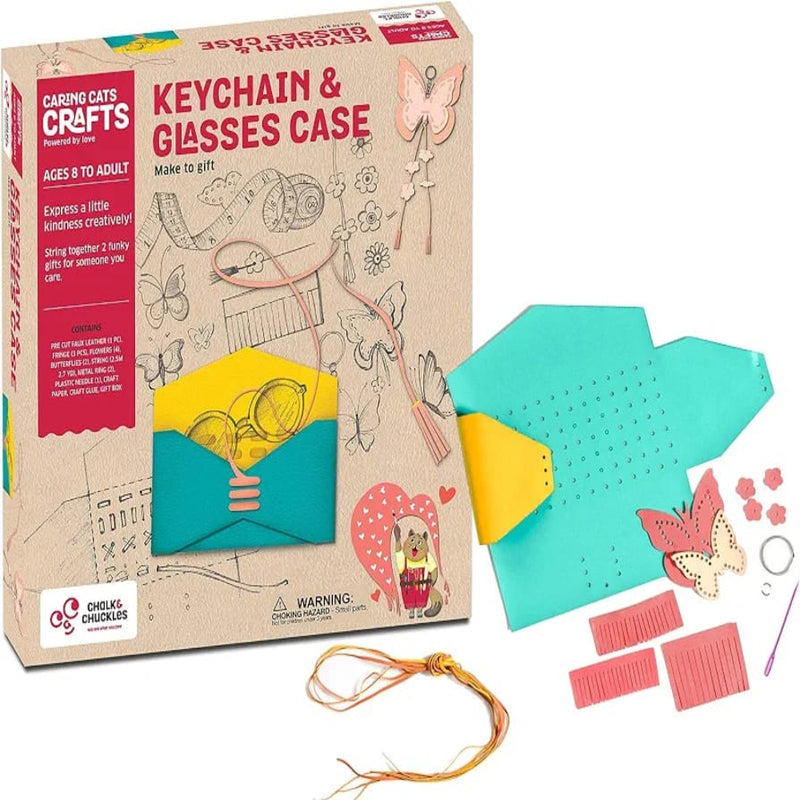 Chalk & Chuckles Keychain & Glasses Case