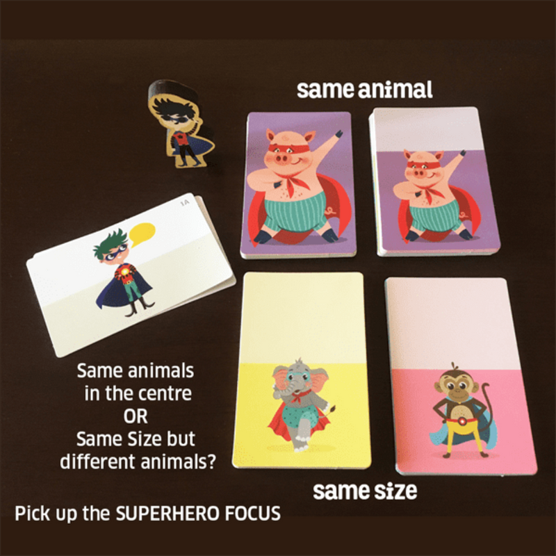 Chalk & Chuckles Superhero Animal Focus Card Game