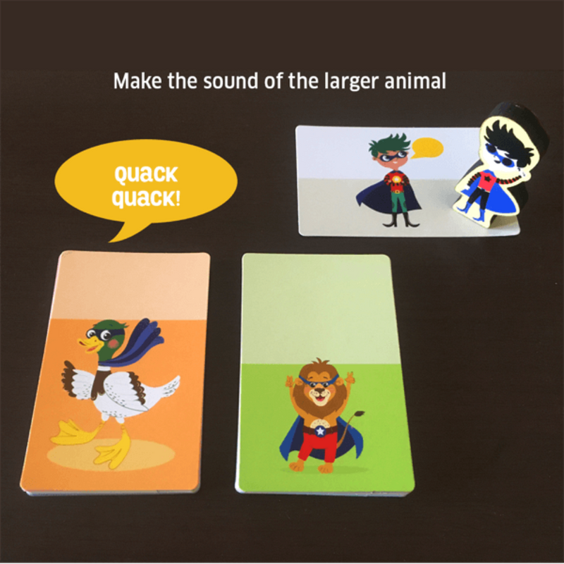 Chalk & Chuckles Superhero Animal Focus Card Game