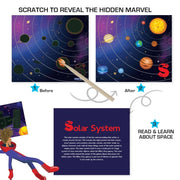 Chalk and Chuckles Scratch Art A to Z Space Adventure